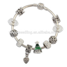 2015 china wholesale eiffel tower christmas tree beads bracelet jewelry